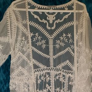 Sheer Lace Cover Up